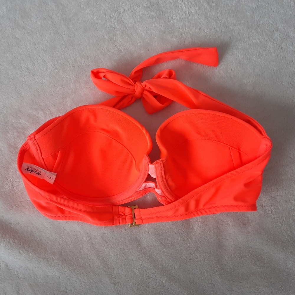Vibrant Orange Bikini Top - Picture 3 of 3